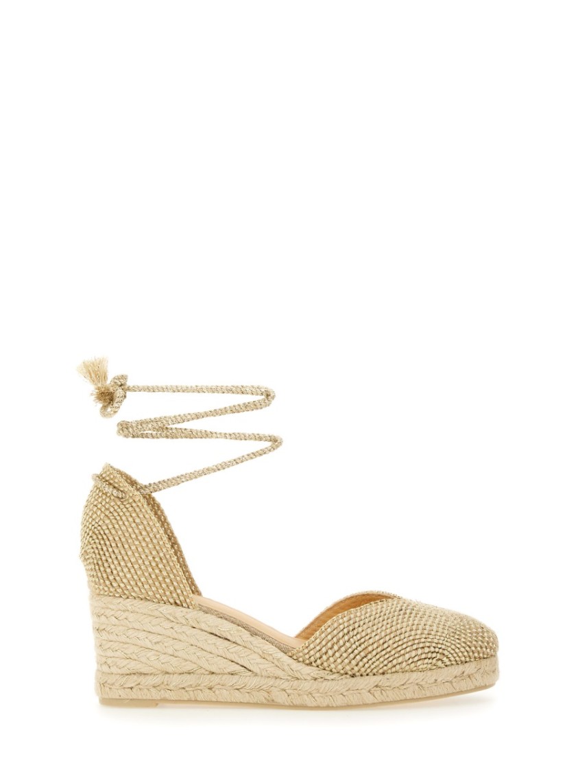 Shop Castaã±er Castaner "cora" Espadrille In Gold