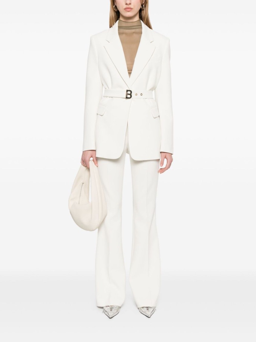 BLUGIRL BLUGIRL WIDE LEG TROUSERS WITH BUTTON AND ZIP FASTENING