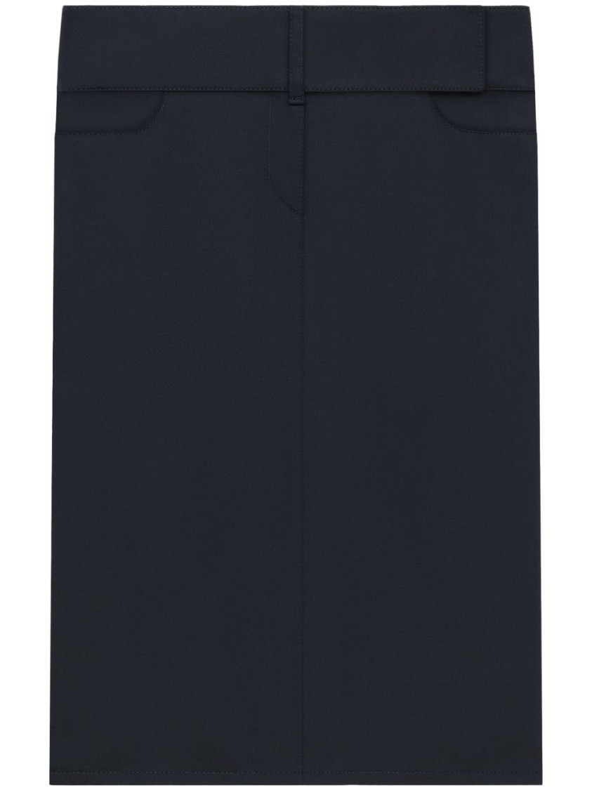 Courrèges Midnight Blue Skirt With Pockets In Black