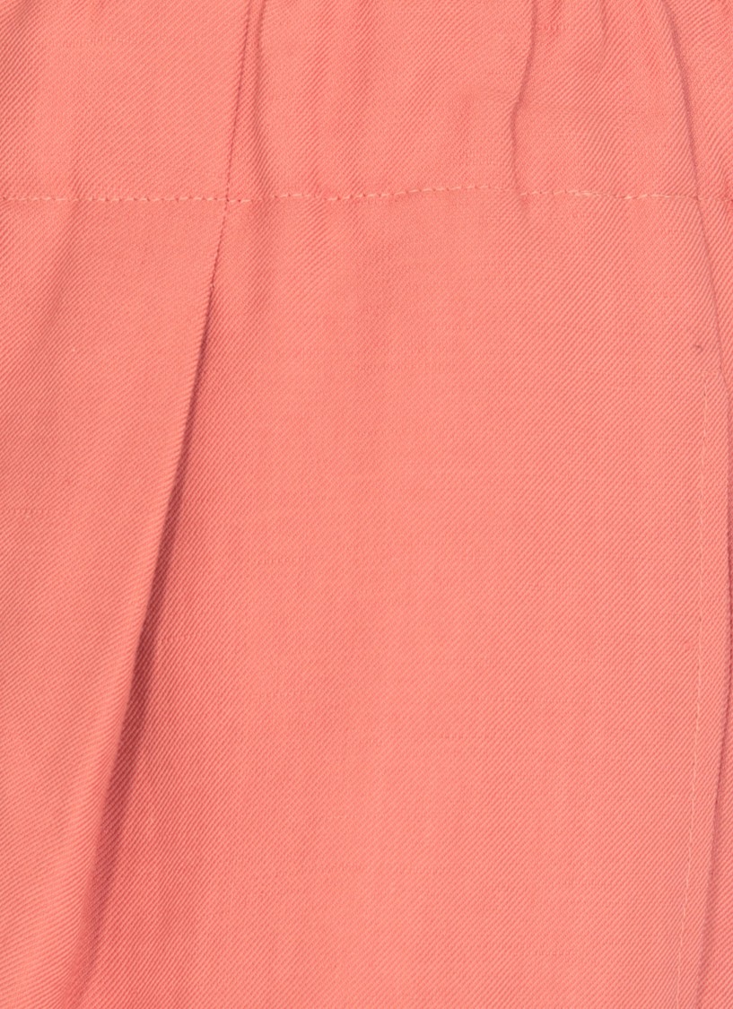 Antonelli High-waist Red Bermudas With Elastic Waistband