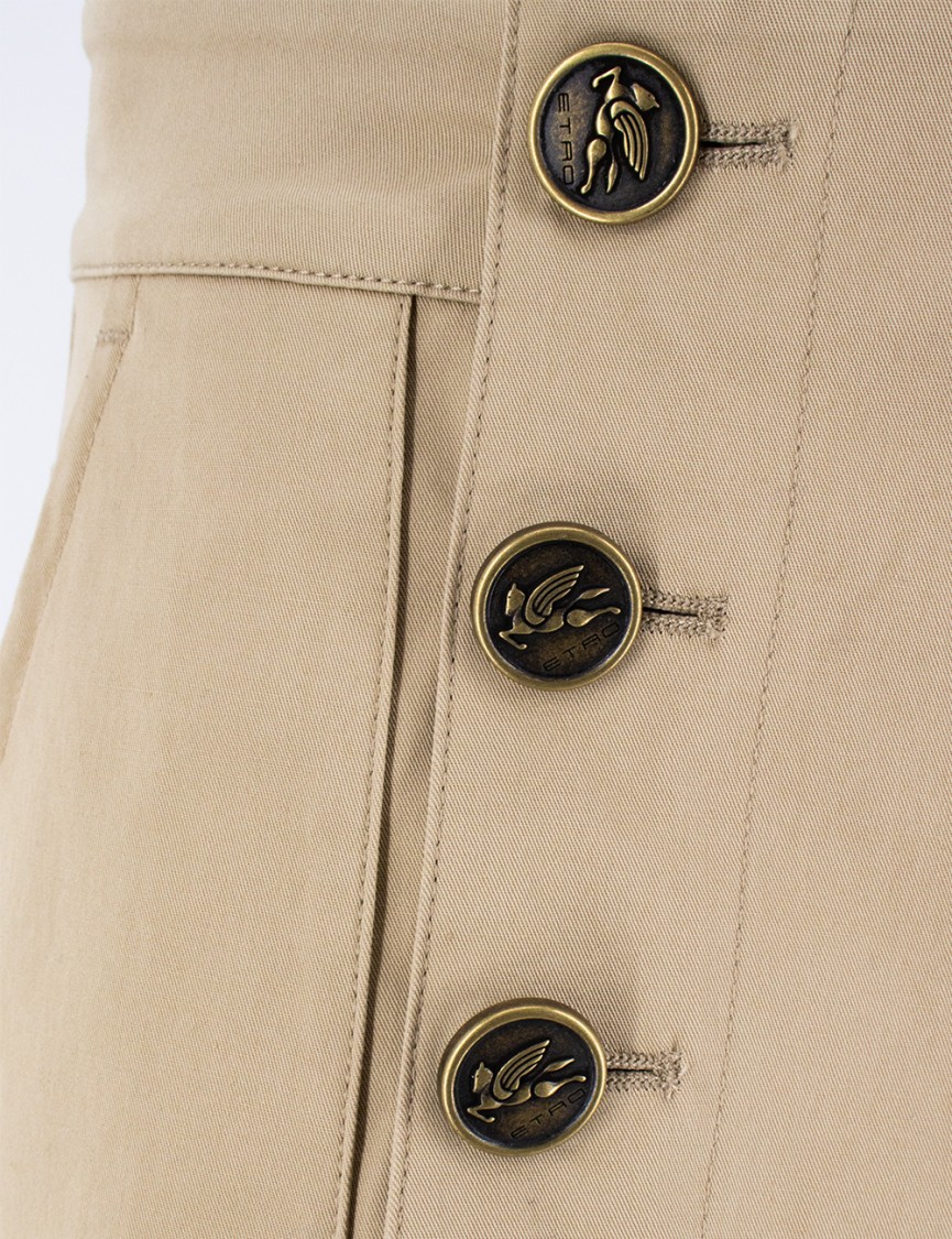 Etro Wide-leg Trousers With High Waist In Neutrals