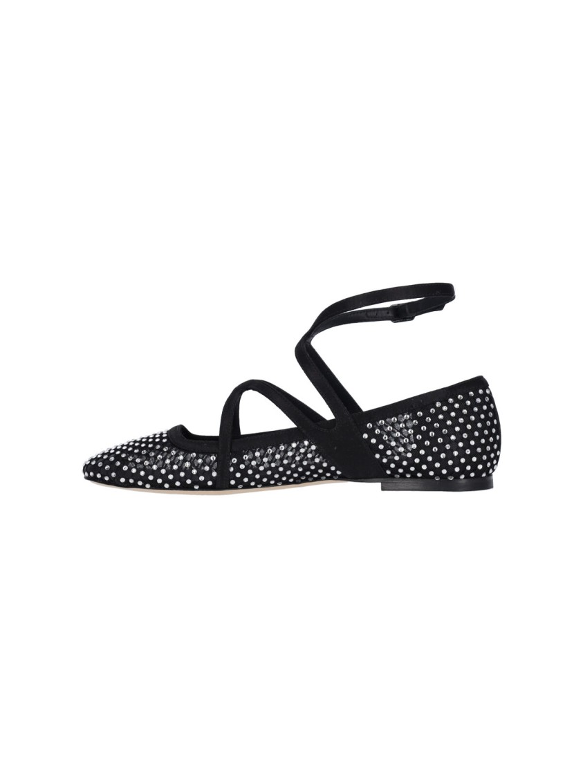 Jimmy Choo Astoria Ballerinas Rhinestone Embellishments