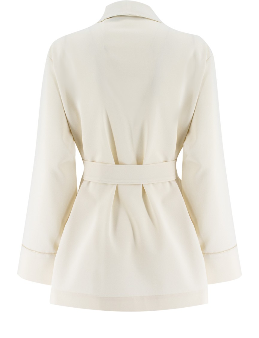 FABIANA FILIPPI FABIANA FILIPPI RELAXED PYJAMA-STYLE JACKET WITH PIPING