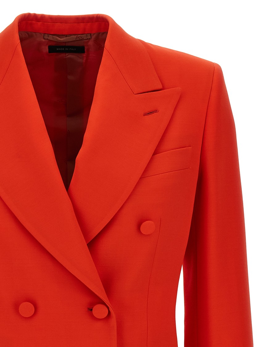 Brioni Flavia' Blazer in Red | THE LIST