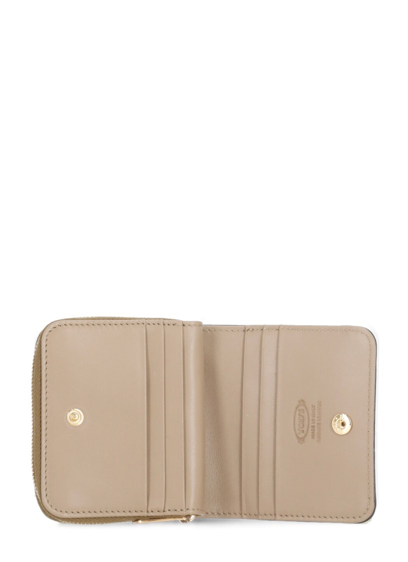 TOD'S TOD'S BROWN LEATHER WALLET