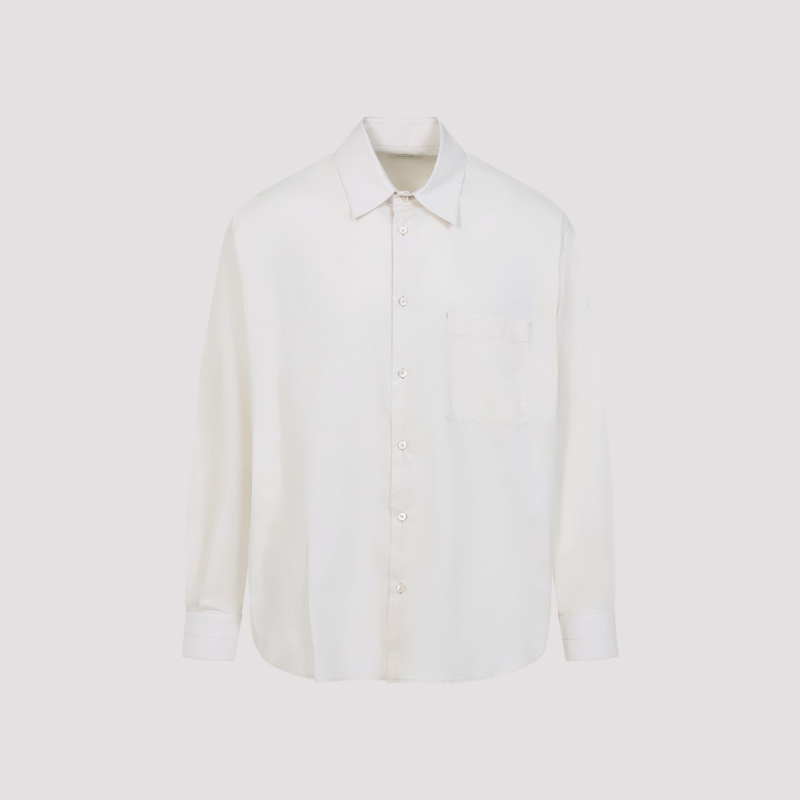 Lemaire Regular Shirt With Long Sleeves And Pointed Collar In White
