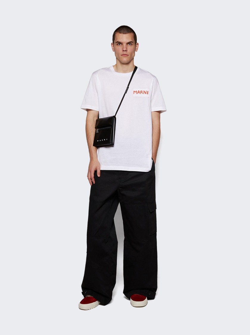 Shop Marni Organic Cotton T-shirt With Patch