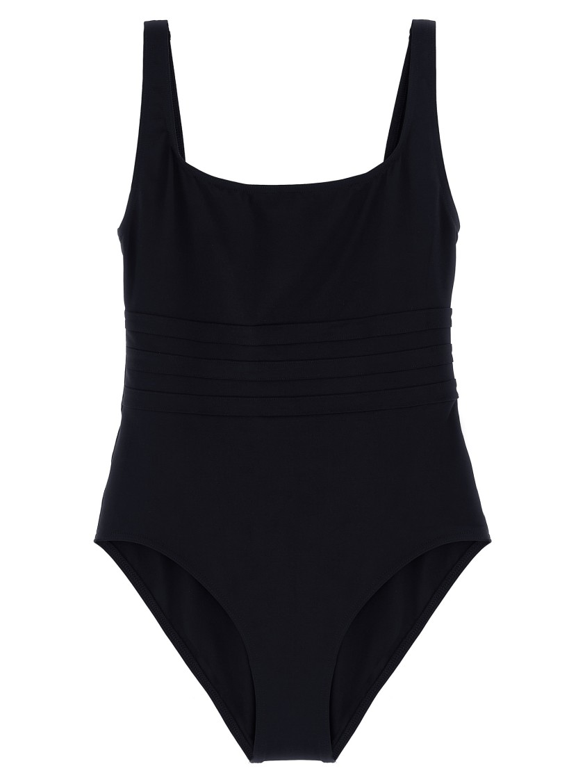 Eres Ribbed Scoop Neckline Wide Straps Swimsuit