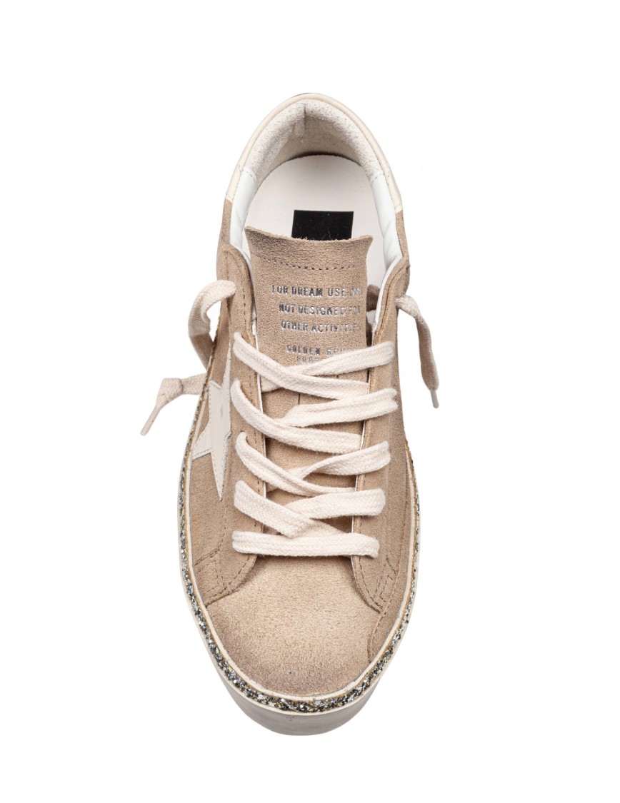 Golden Goose Hi Star Suede Sneakers In Neutrals