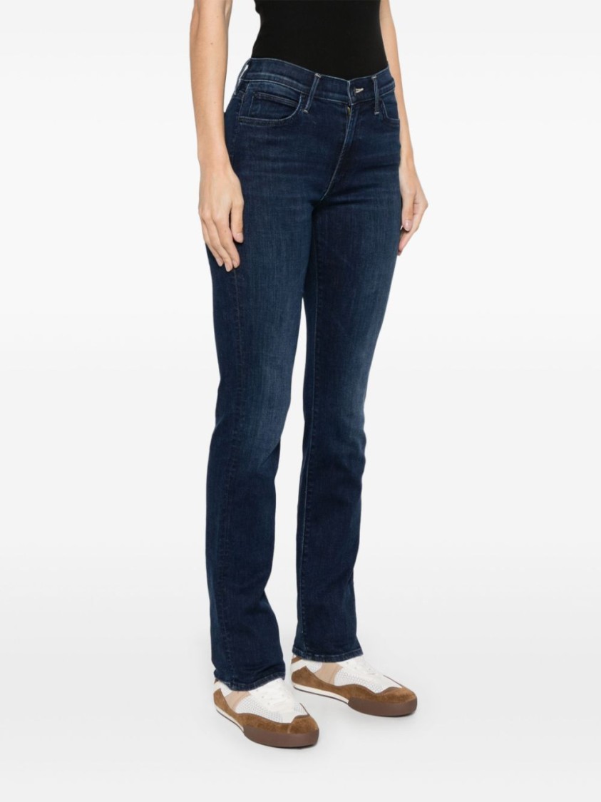 Mother The Rascal Skimp Jeans In Blue