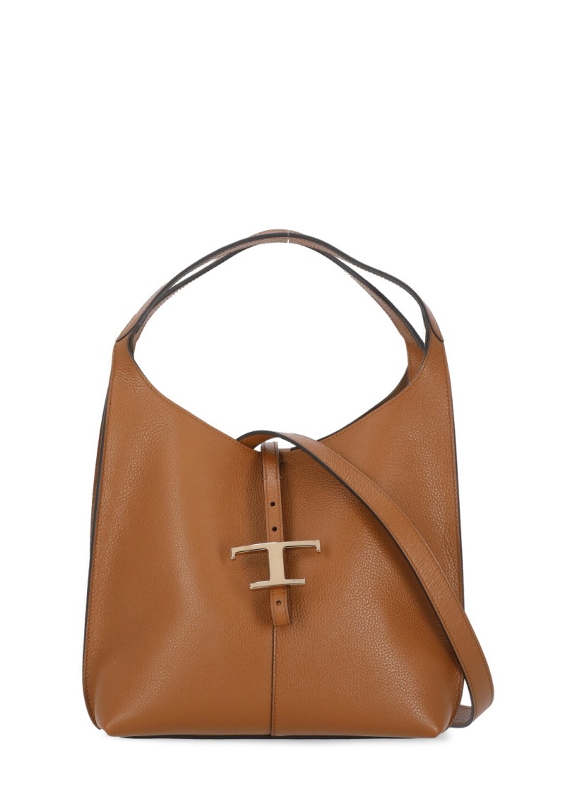 Tod's Brown Leather Shoulder Bag In Brown