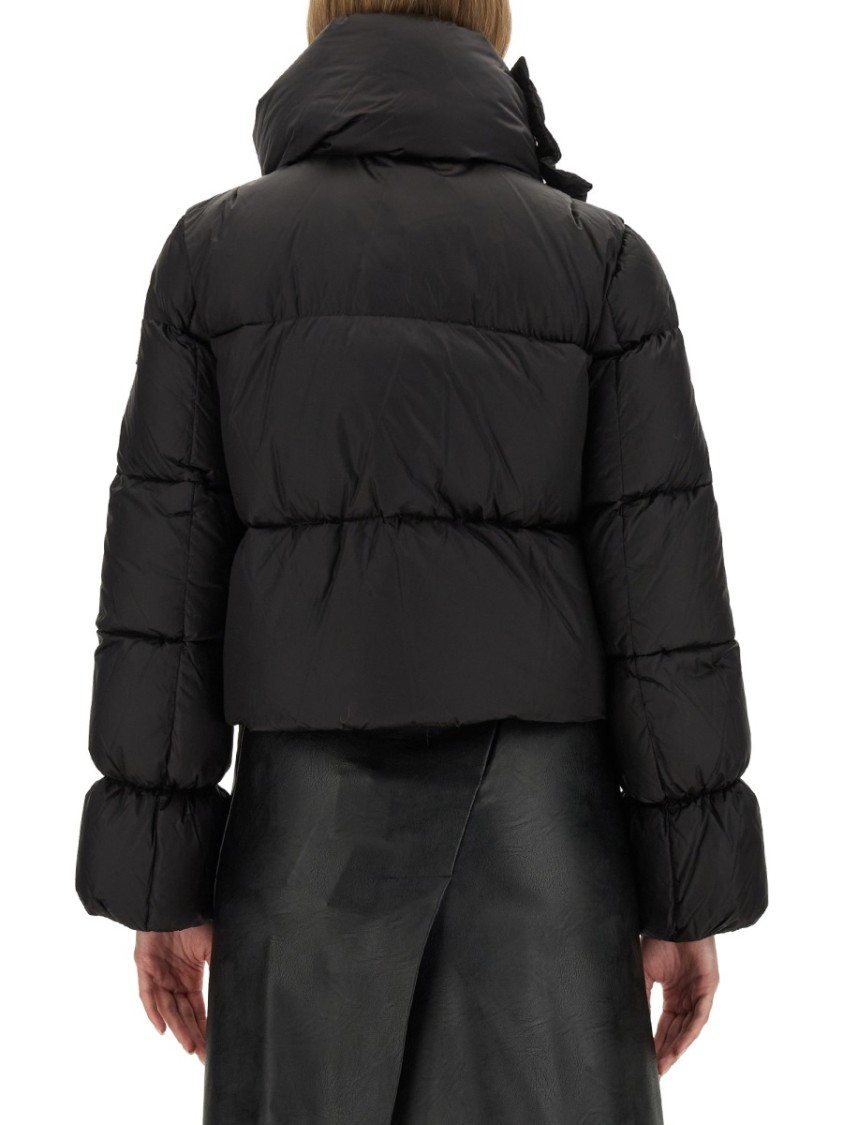 Shop Add Cropped Black Jacket With High Collar
