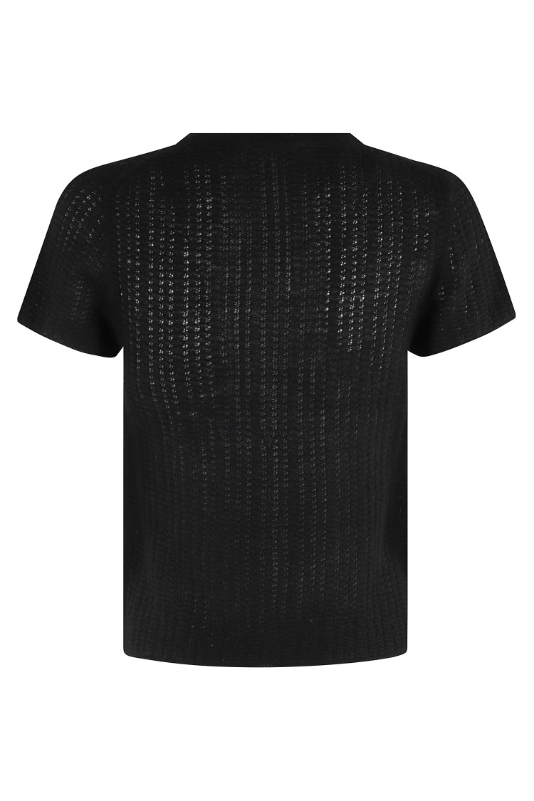 Vince Waffle Knit Crew Neck Top