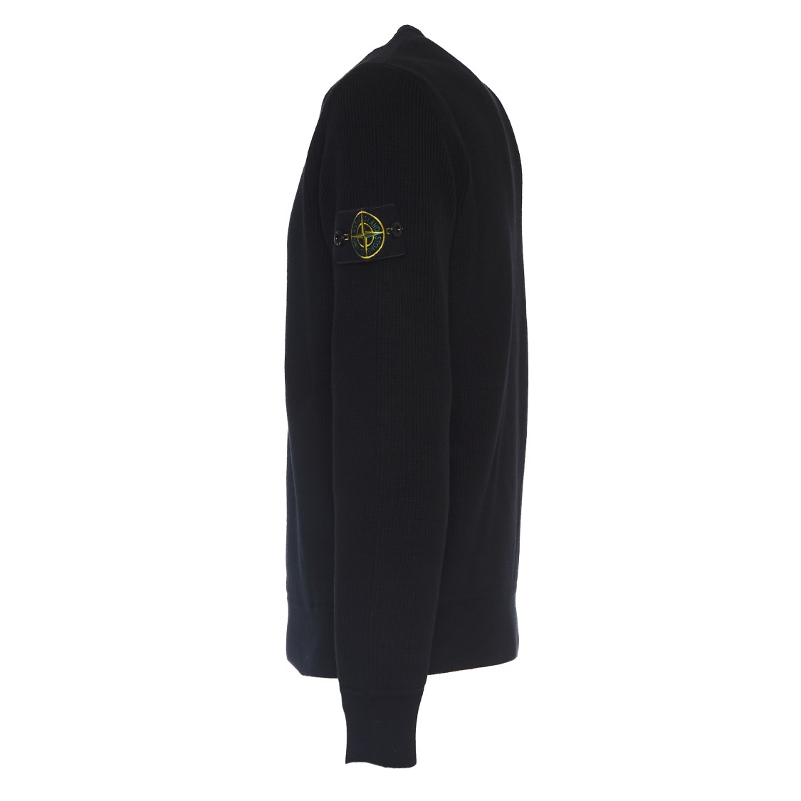 Shop Stone Island Ribbed Black Sweater