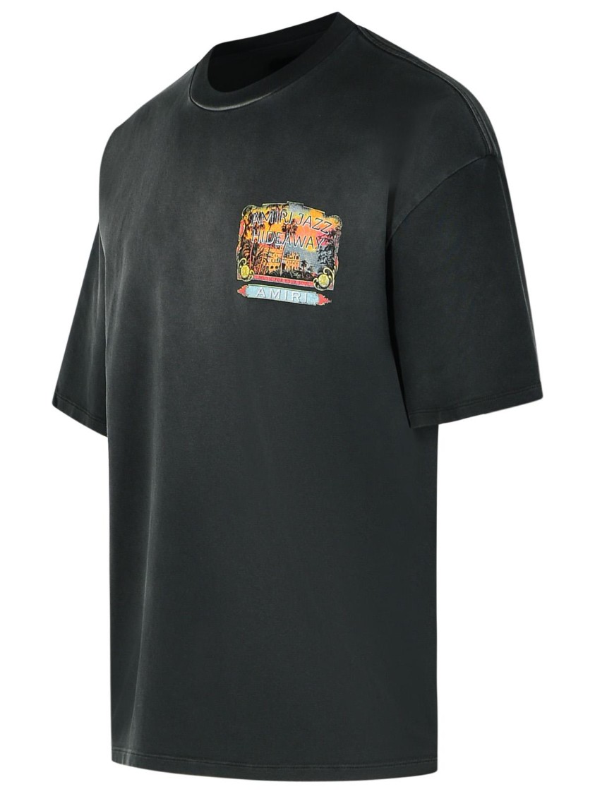 Amiri Jazz Hideaway Logo-print Cotton T-shirt In Black