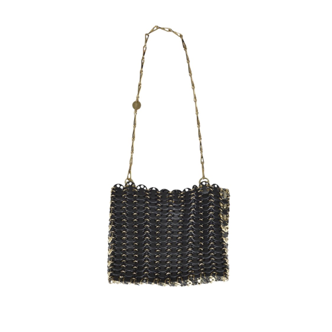 Rabanne 1969 Mini Black Leather Bag