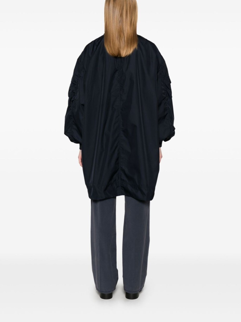 Save The Duck Luxe Black Jacket With High Collar In Black
