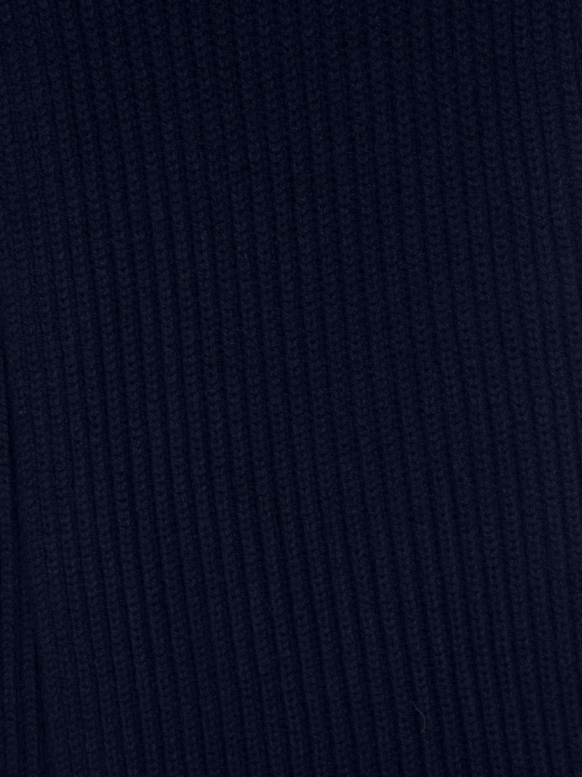 Kenzo Ribbed Wool Scarf In Striking Blue In Blue