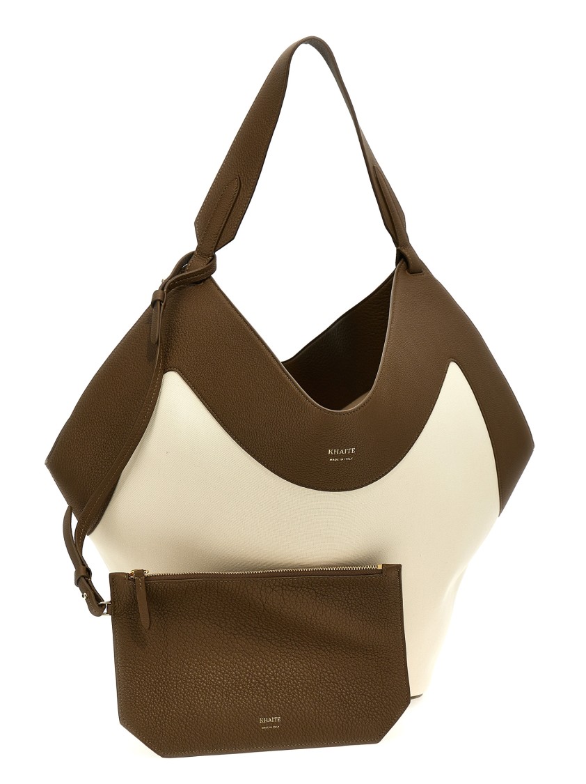 Khaite Medium Lotus Tote Bag In Neutral