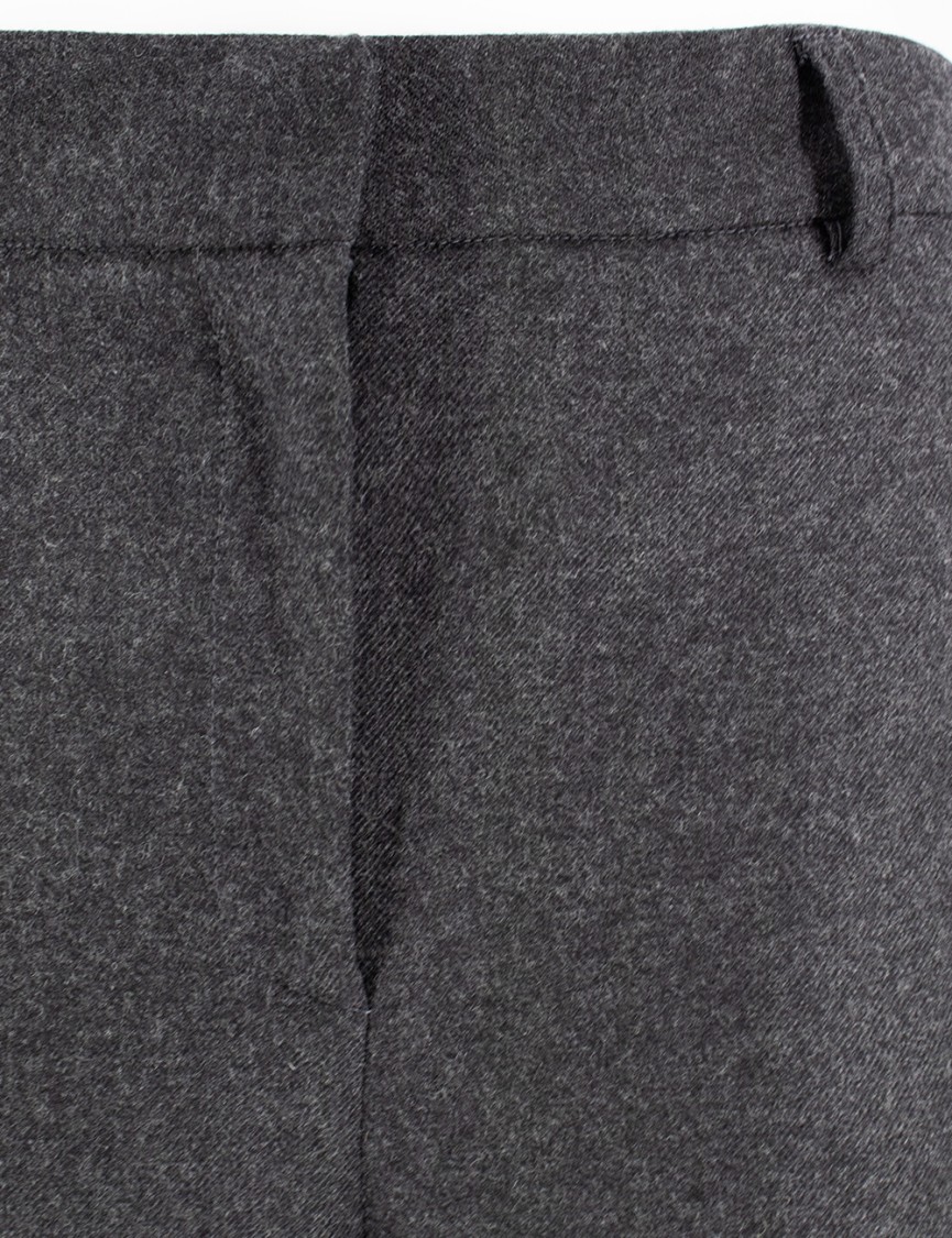 Antonelli Tailored Gray Trousers With High Waist In Grey