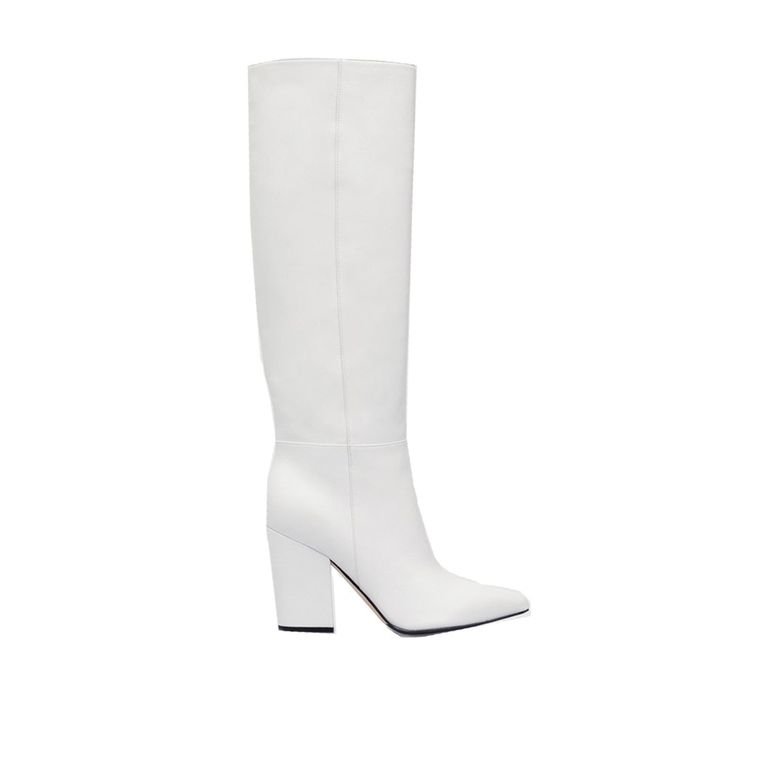 Sergio Rossi Chic Leather Ankle Boots With Pointed Toe In White