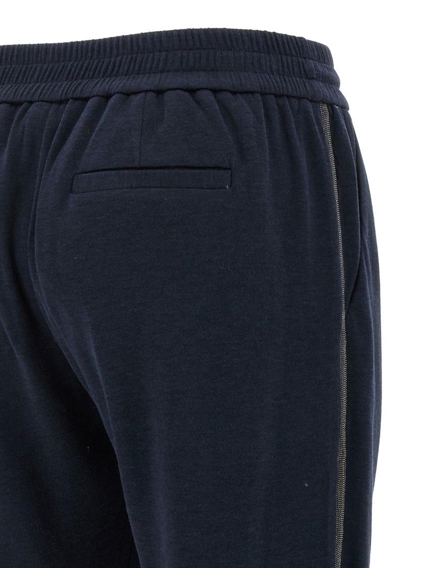 Brunello Cucinelli Joggers Featuring Elastic Waistband And Ribbed Cuffs
