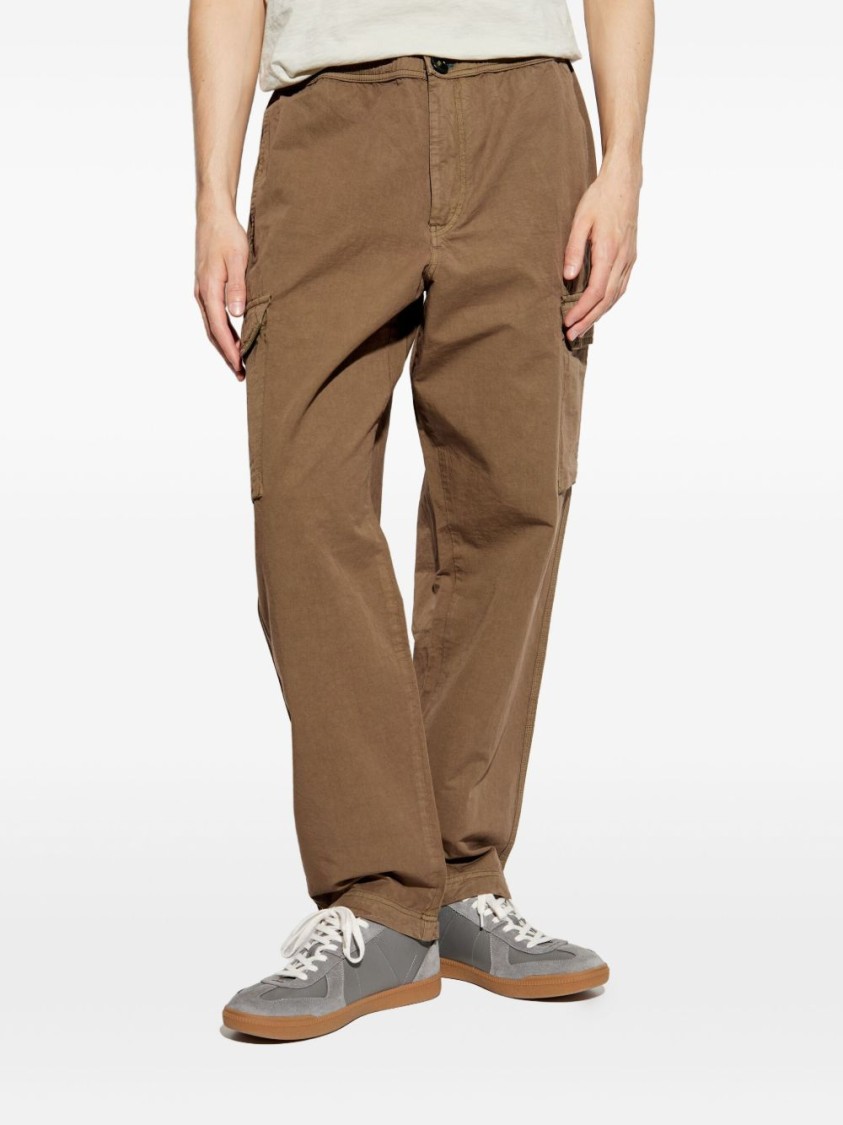 Shop Paul Smith Green Trousers With Cargo Pockets