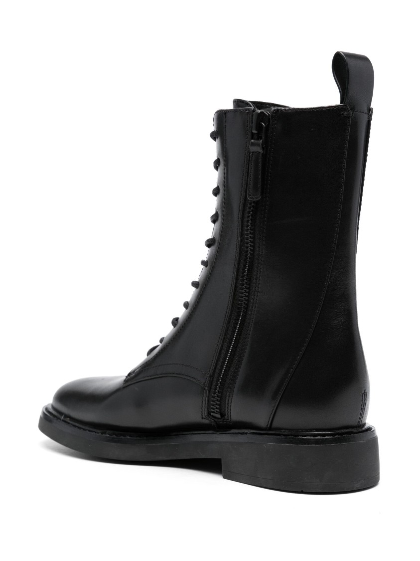 Tory Burch Double T Combat Boot In Black