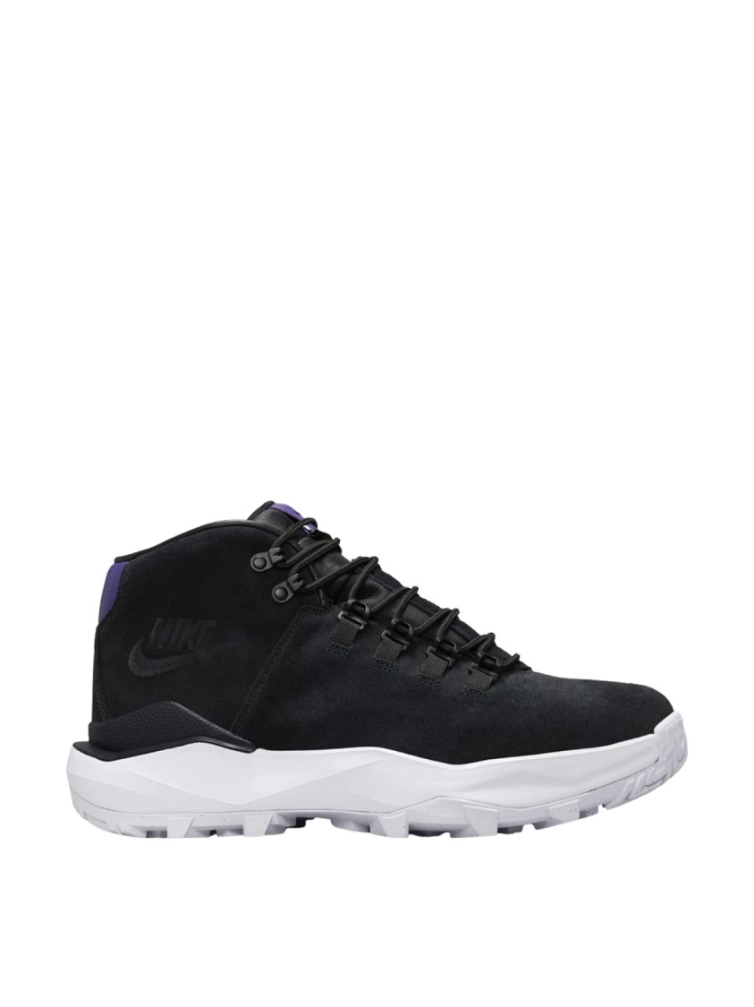 Nike Man Ankle Boots Black Size 9.5 Leather In Black