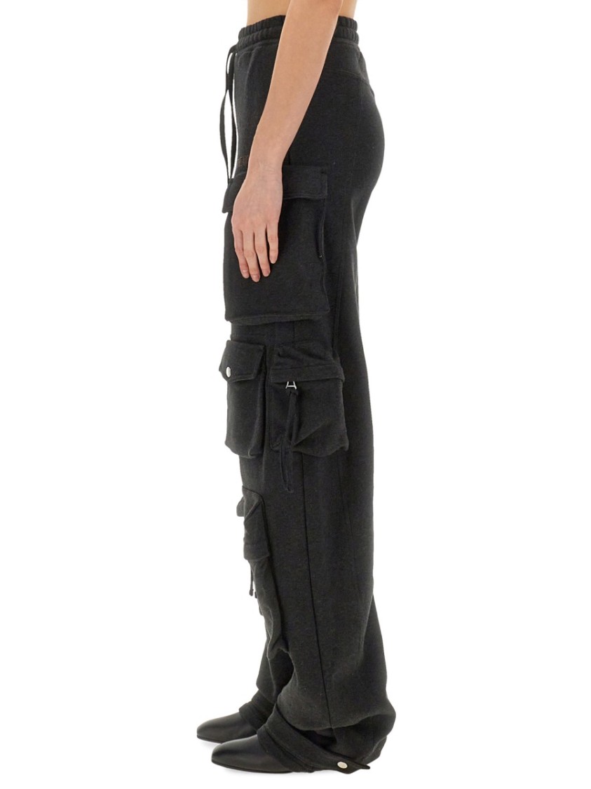 Shop Attico The Cargo Pants In Black