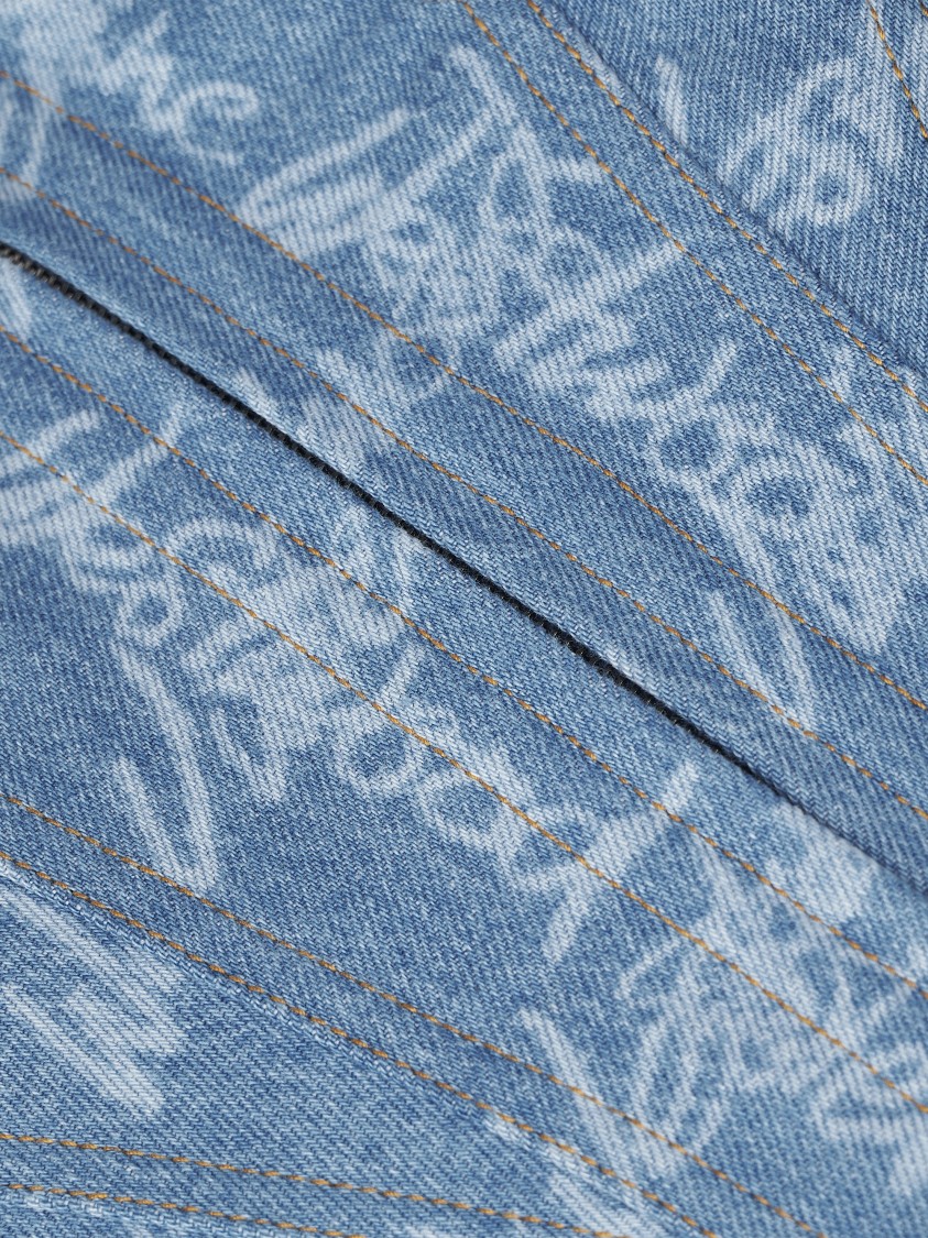 Vivienne Westwood Cobrax Denim Corset In Blue