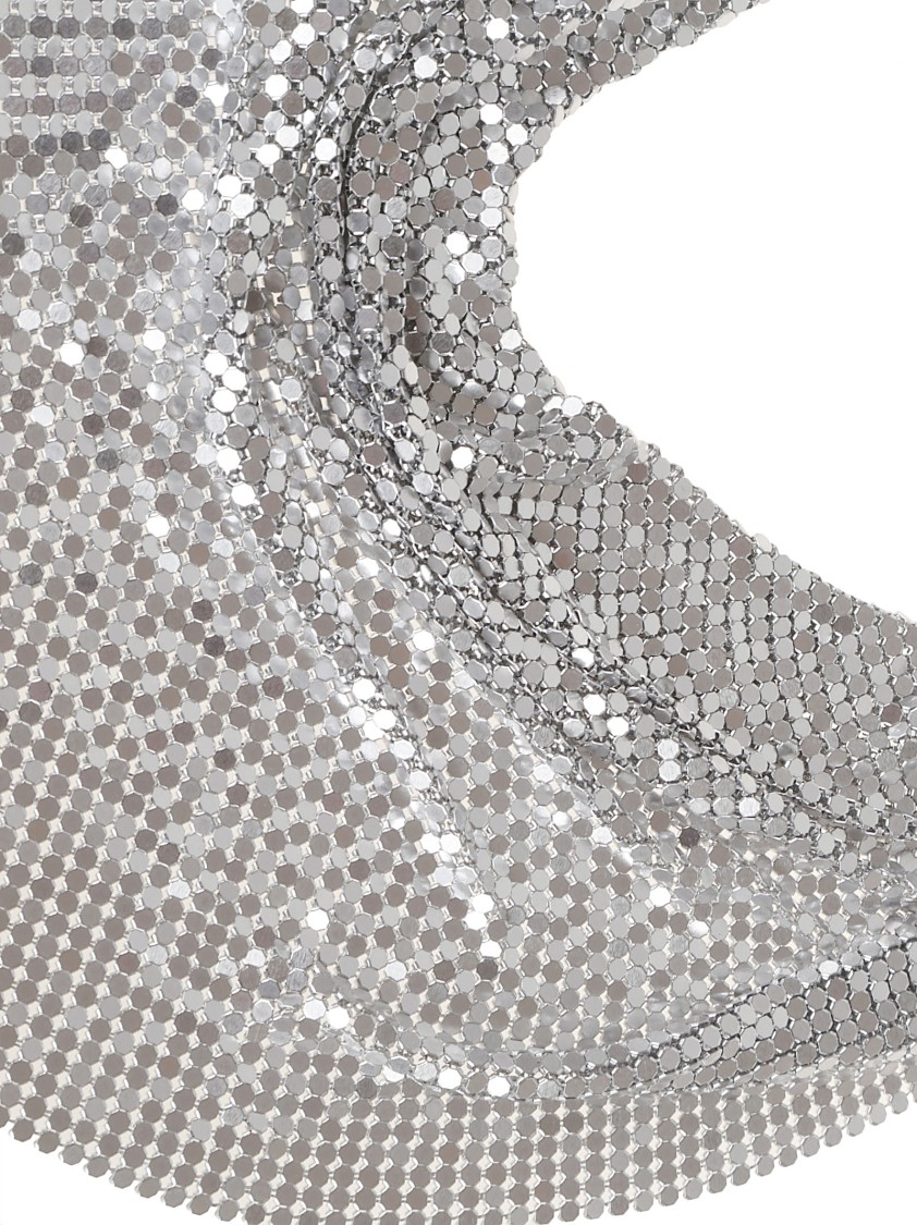 Shop Rabanne Paco  Metallic Aluminum Scarf With Shimmering Sequins