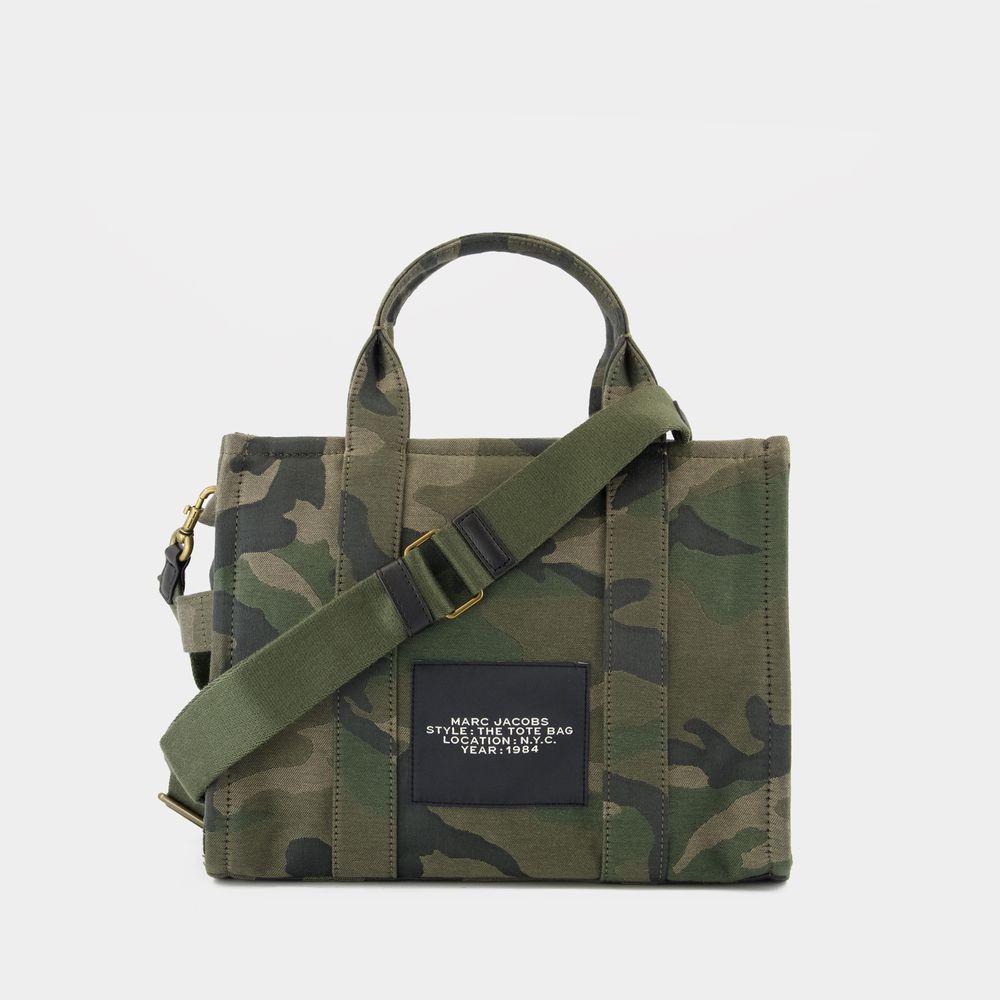 Marc Jacobs The Medium Tote - Cotton - Printed In Grey