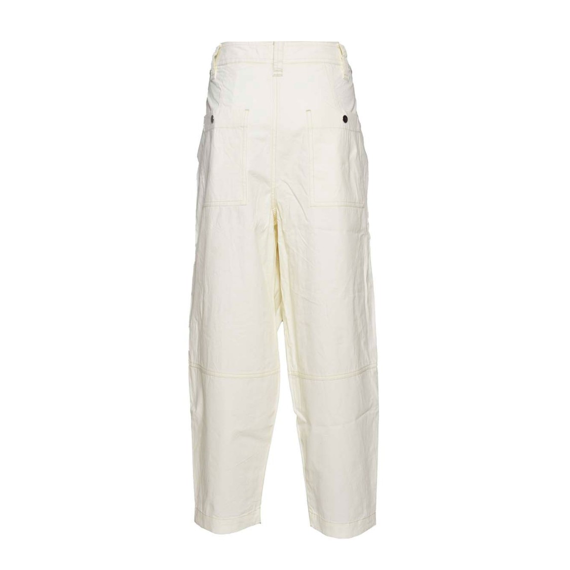 Isabel Marant Étoile Kelvin Cargo Pants In White Cotton In White