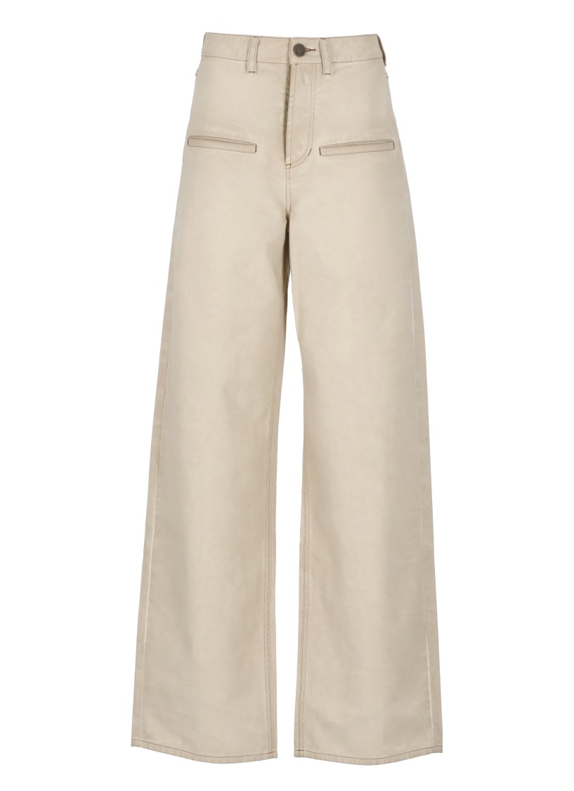 Uma Wang Beige Ball Pants In Neutrals