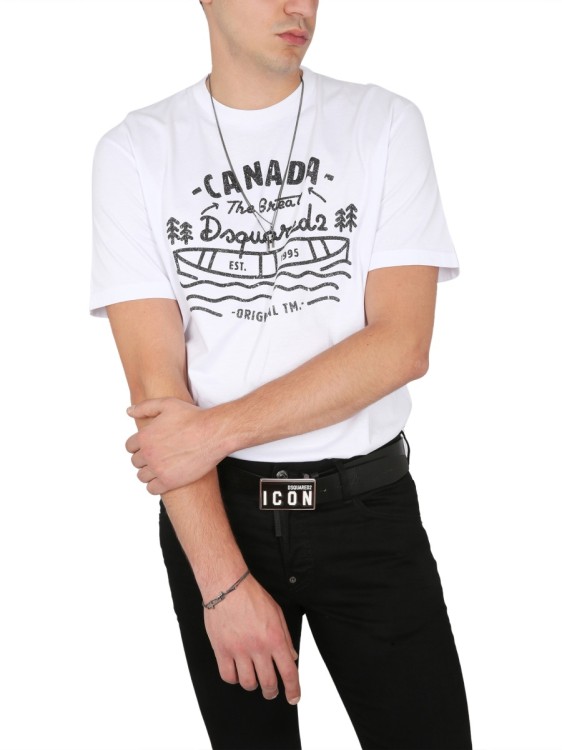 ★関税込み★【DSQUARED2】Bold Slogan Tシャツ DSQUARED2 ロゴ Tシャツ | ブラック | FARFETCH JP