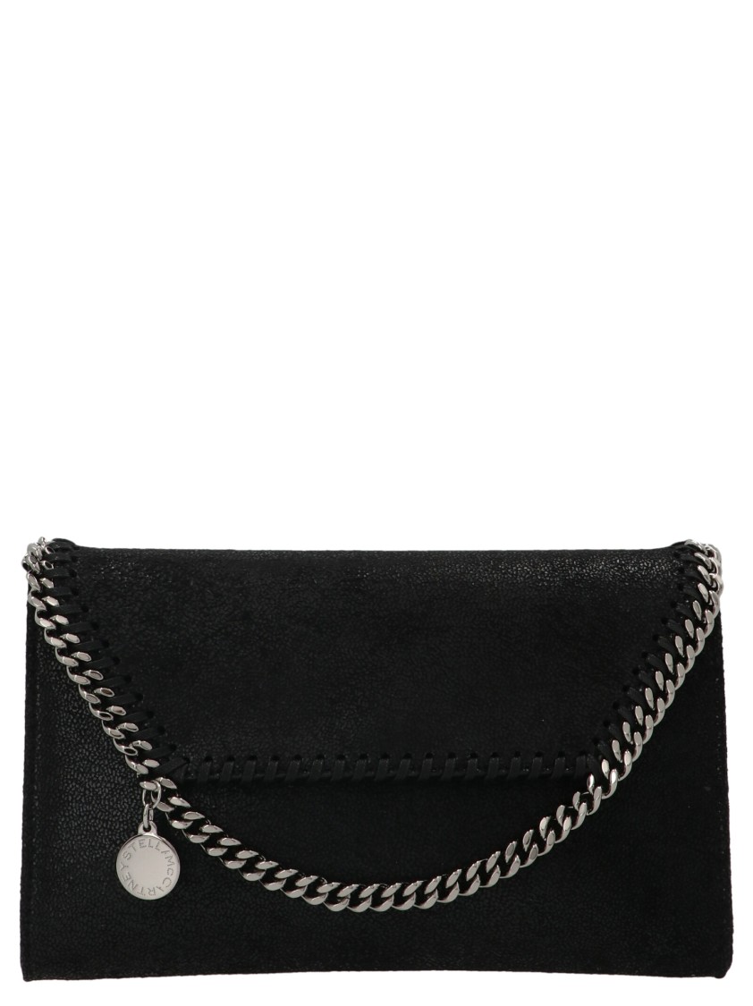 Stella Mccartney Falabella' Wallet On Chain In Black