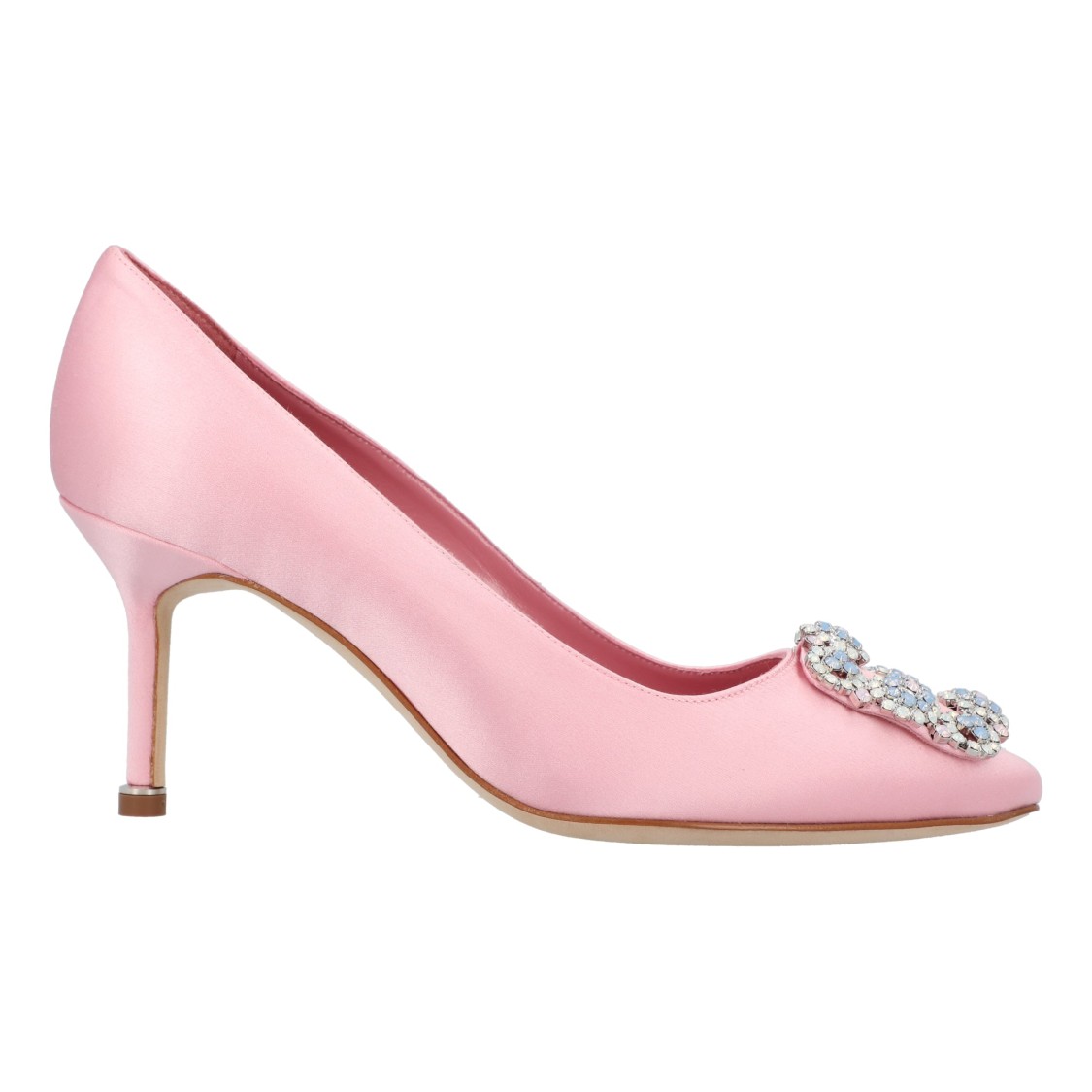 Manolo Blahnik 70mm Hangisi Satin Pumps