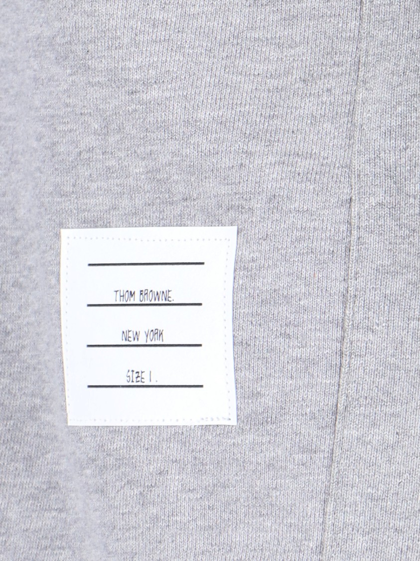 Shop Thom Browne '4-bar' Crewneck Sweatshirt – Grey