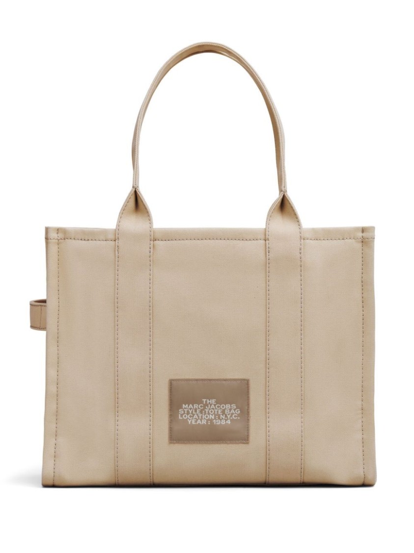 Marc Jacobs Cappuccino Canvas The Tote Shopping Bag In Neutrals