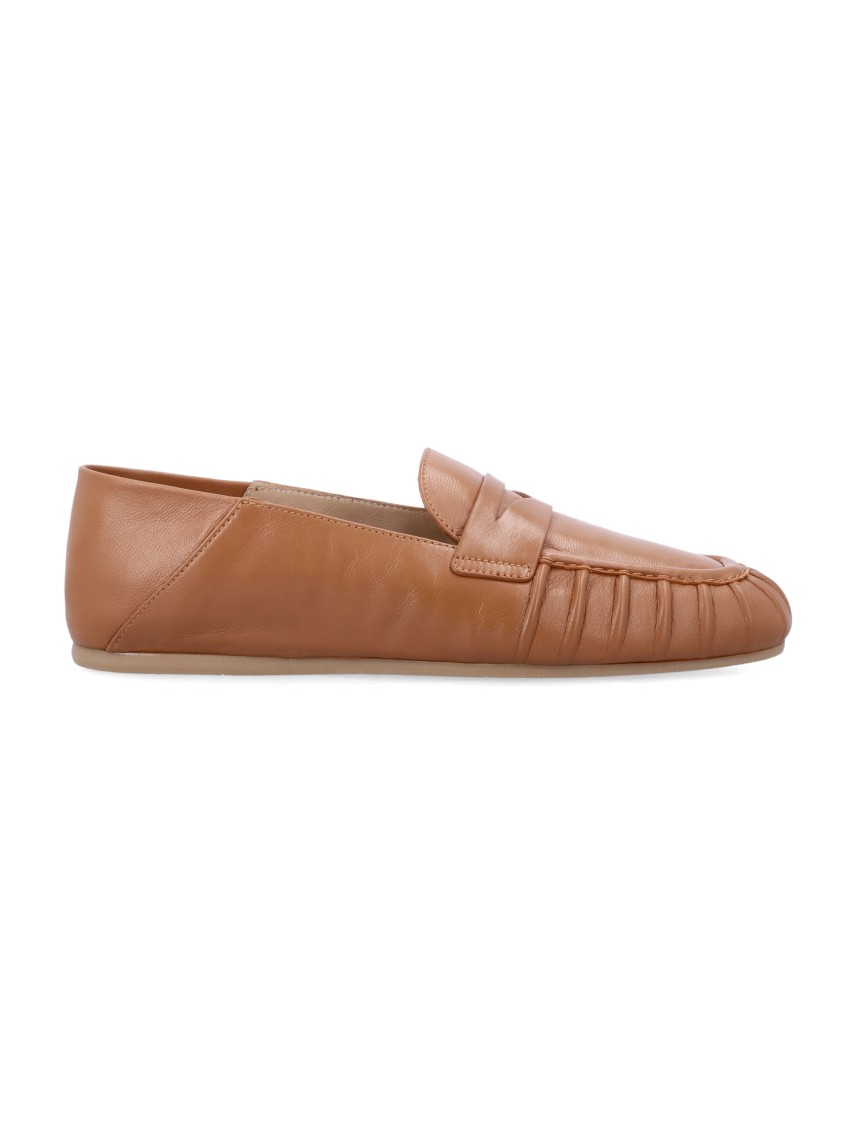 Stuart Weitzman Almond Toe Leather Lace-up Shoes