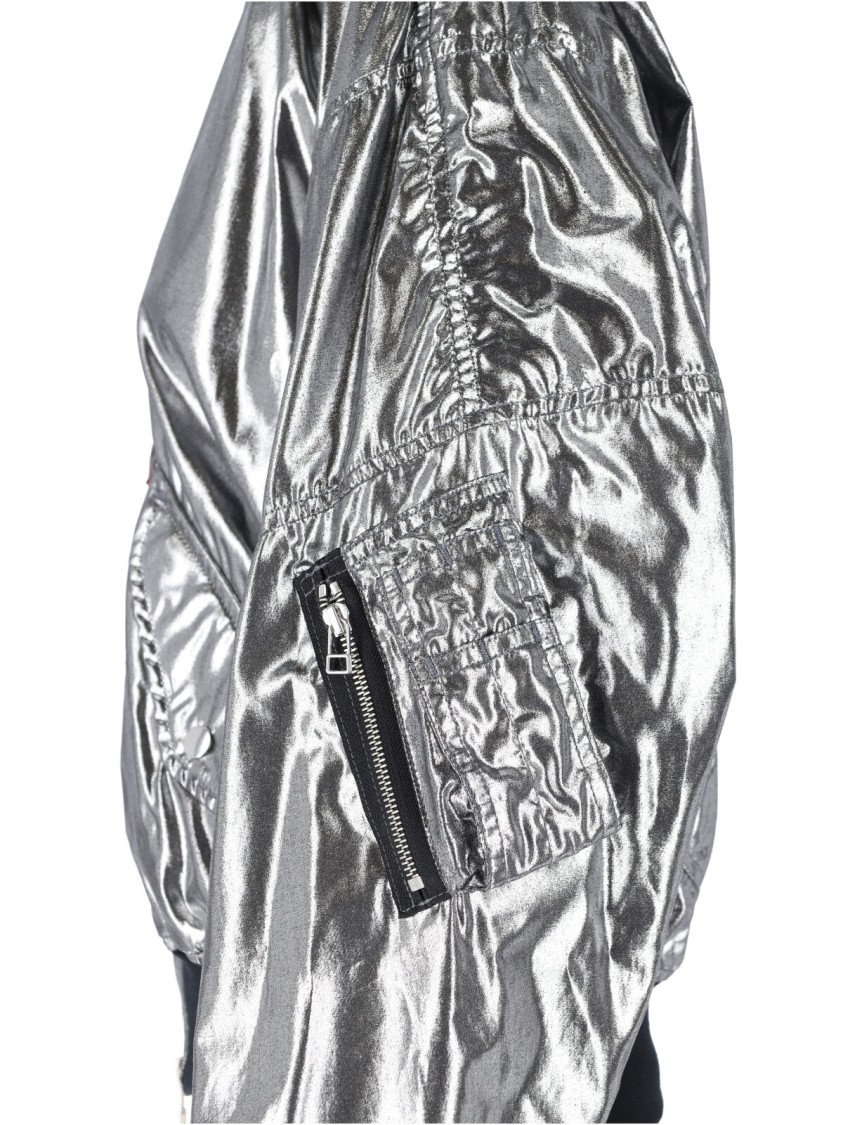 Junya Watanabe Casual Jacket With Elasticated Hem And Metallic Finish