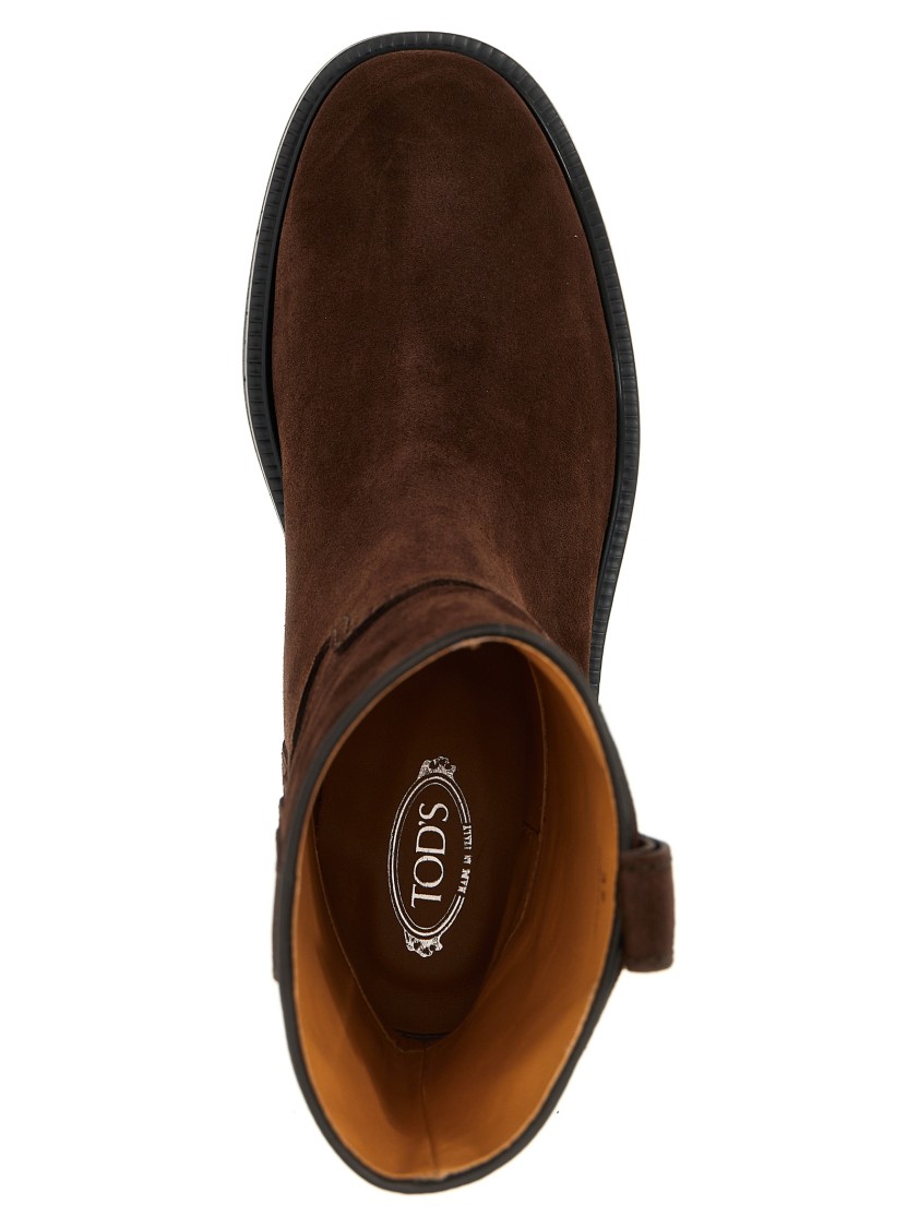 Tod's T Timeless Ankle Boots In Brown