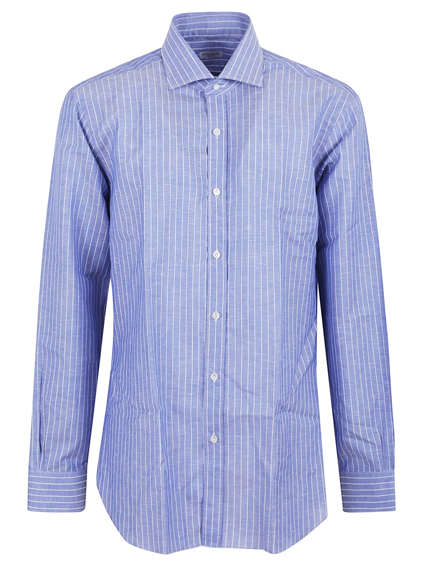 Buonamassa Pure Cotton Striped Shirt With Classic Collar