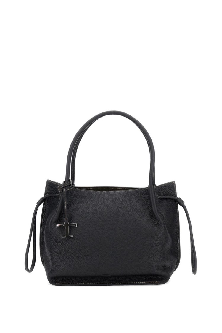 Tod's Medium-small Br Shopping Bag In Black