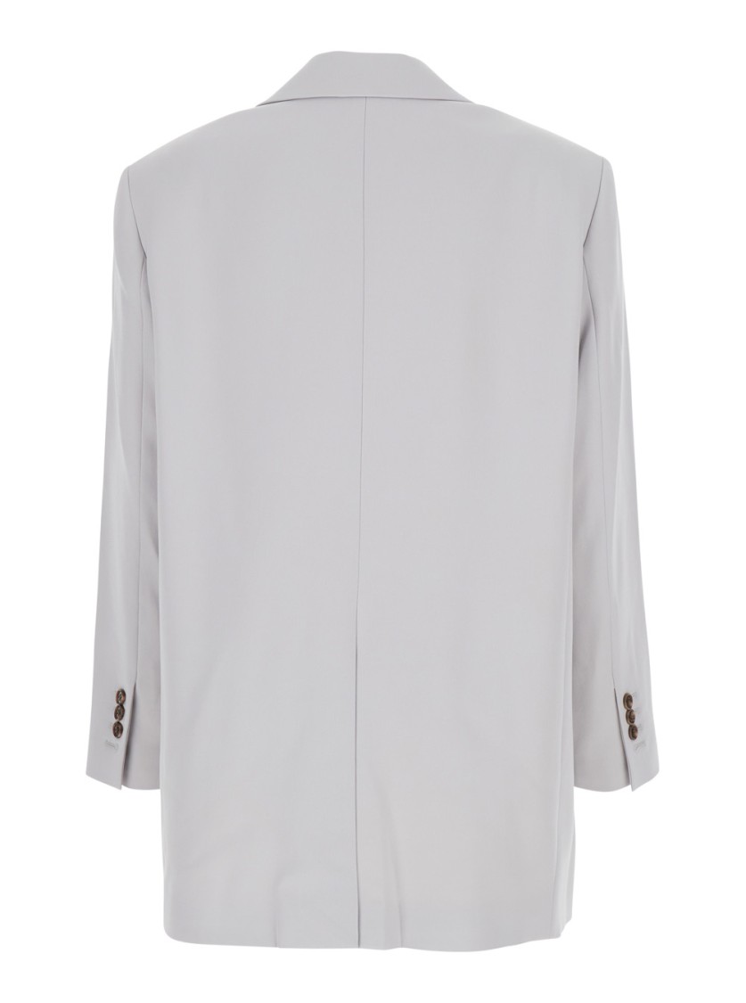 Shop Theory Grey Single-breasted Jacket