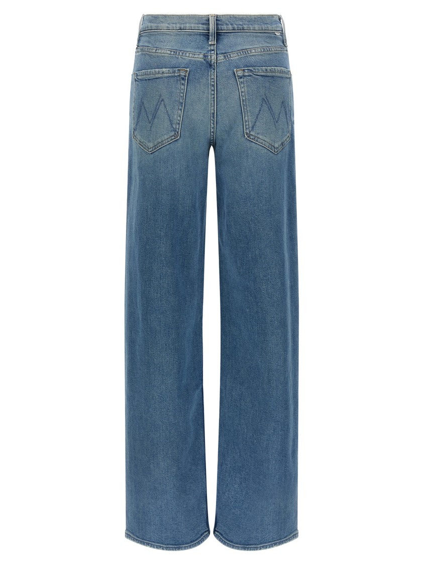 Mother The Spinner Zip Sneak Jeans In Blue