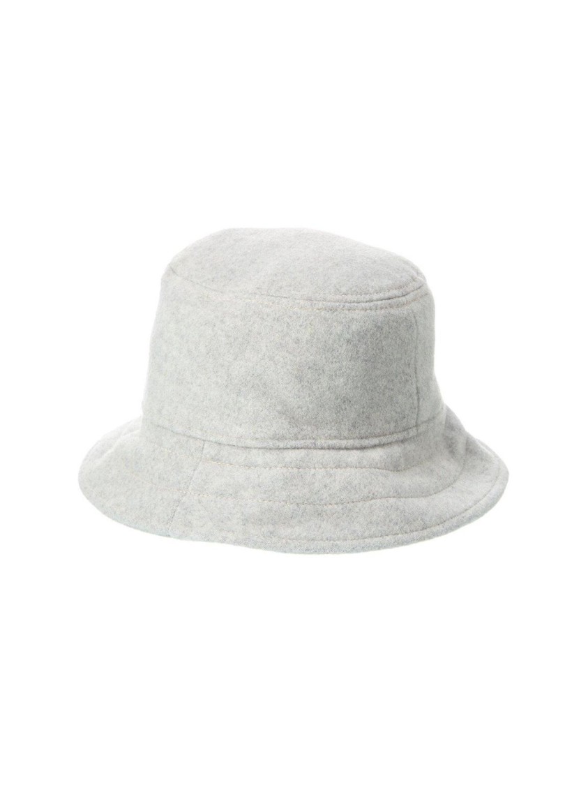 Isabel Marant Giorgia Wool Felt Logo Bucket Hat In Gray
