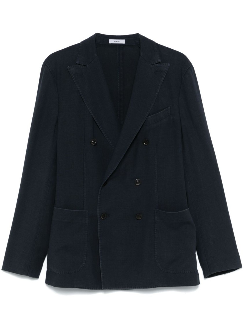 Boglioli Single Breasted Blazer In Blue
