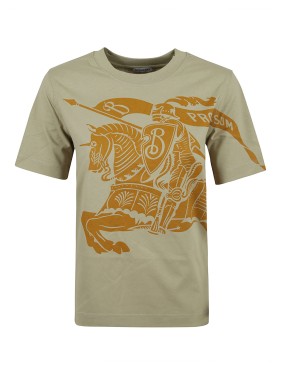 Tシャツ・カットソー Burberry 'Ryan In Cotone Bianca Con Finiture 'Check' T-Shirt Burberry 'Ryan In Cotone Bianca Con Finiture 'Check' T-Shirt